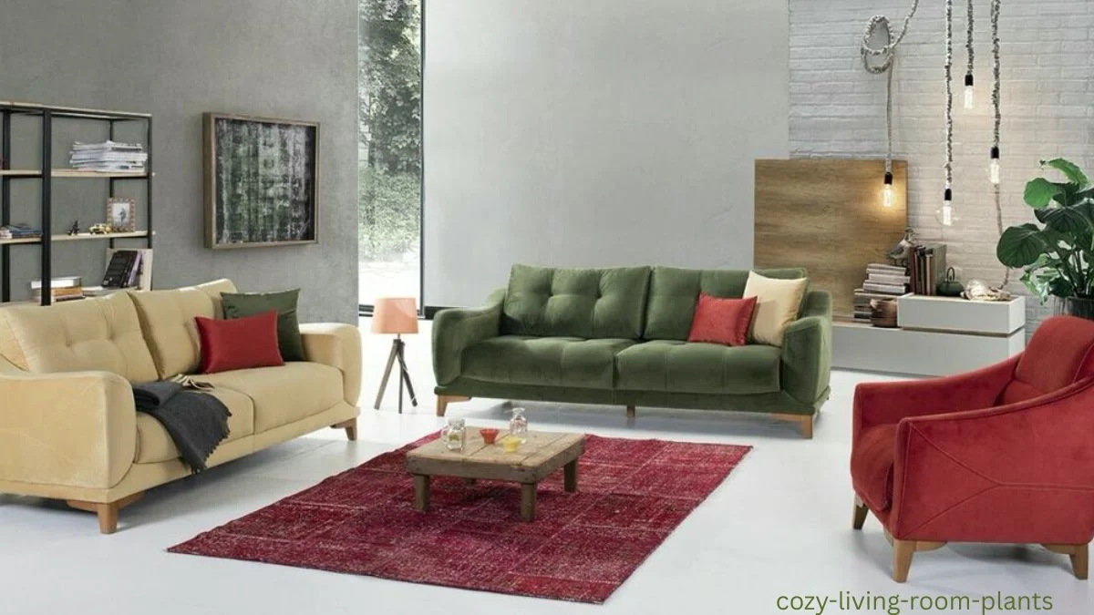 cozy living room plants