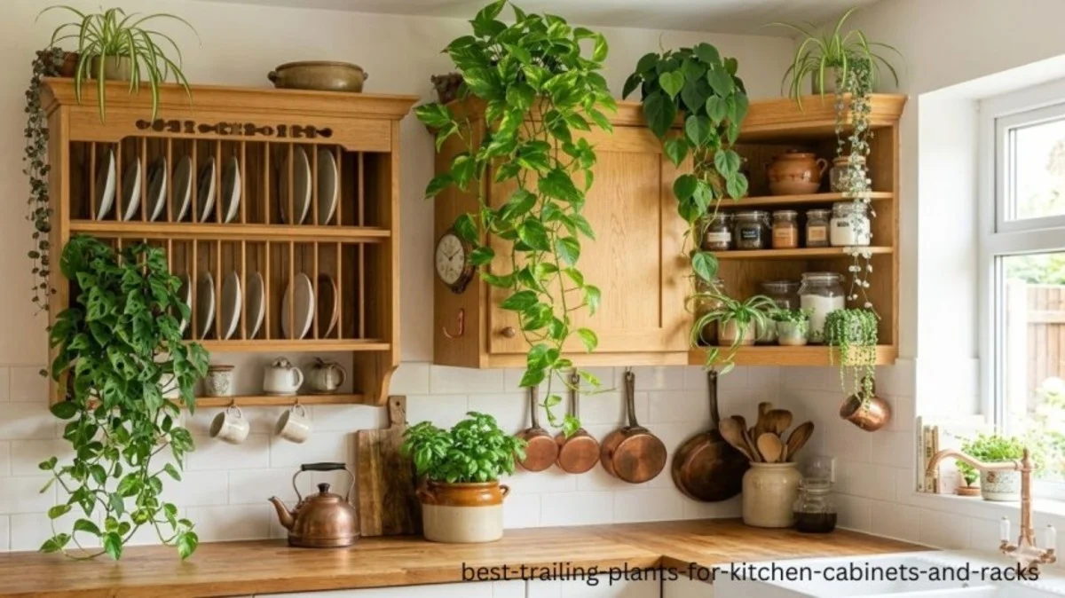 best trailing plants for kitchen cabinets and racks