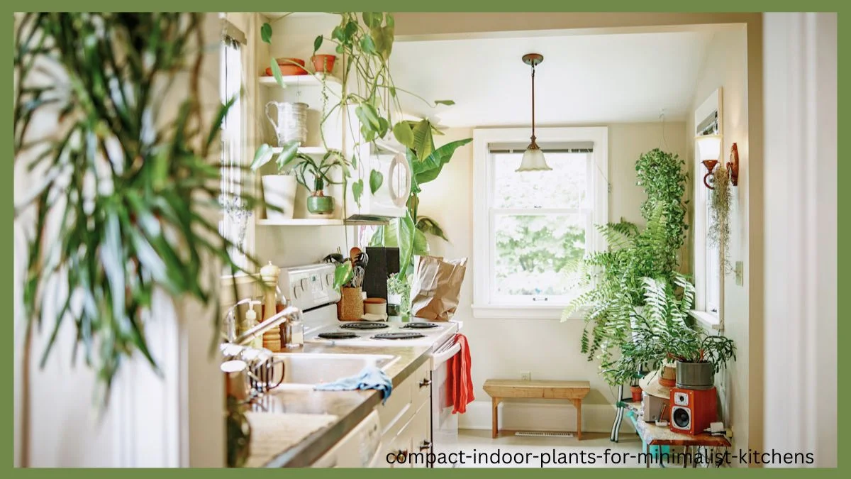 compact indoor plants for minimalist kitchens