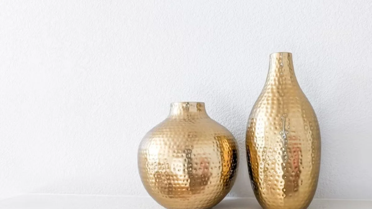 Vintage Metal Vases