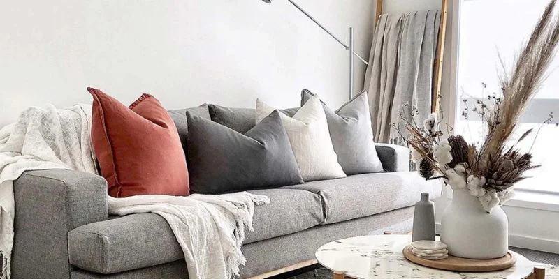 sofa styling with throws
