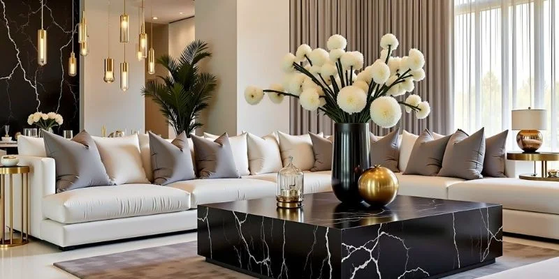 Luxury Living Room Plant Centerpiece