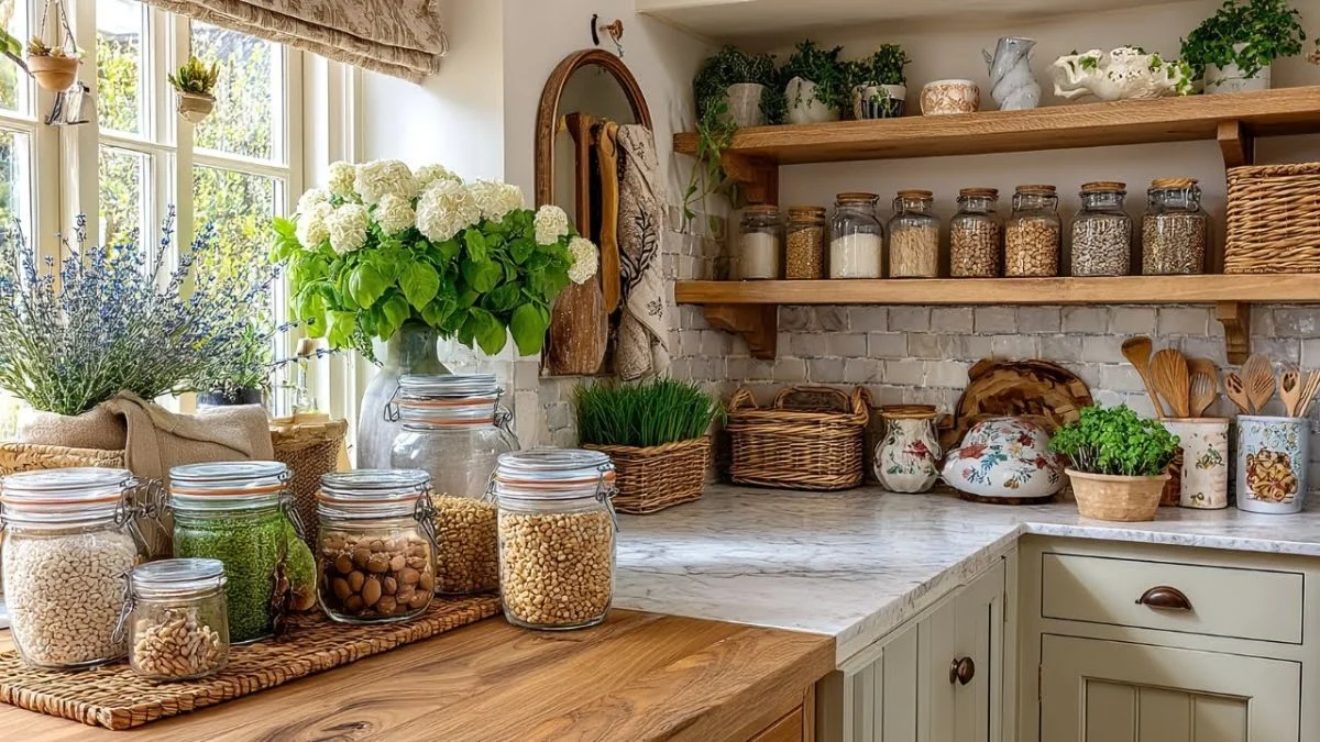 Mix Plants with Kitchen Décor