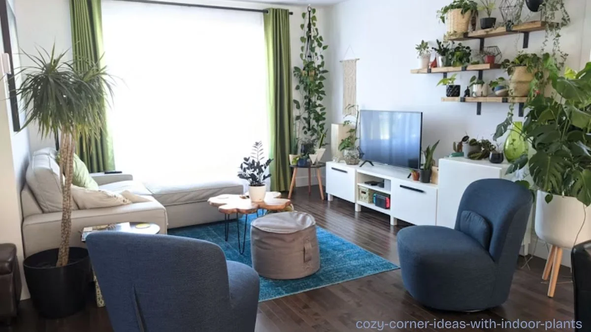 cozy corner ideas with indoor plants