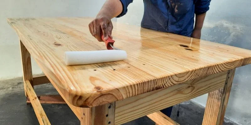 Natural wood furniture polish