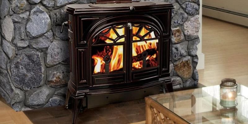 Rustic Farmhouse Cast Iron Stove