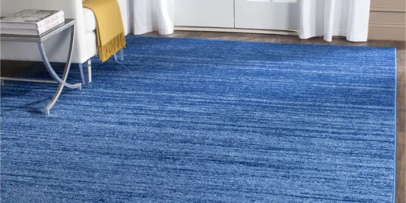 dark blue area rug