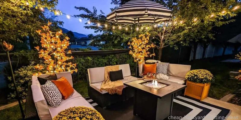 cheap backyard makeover Solar Lighting