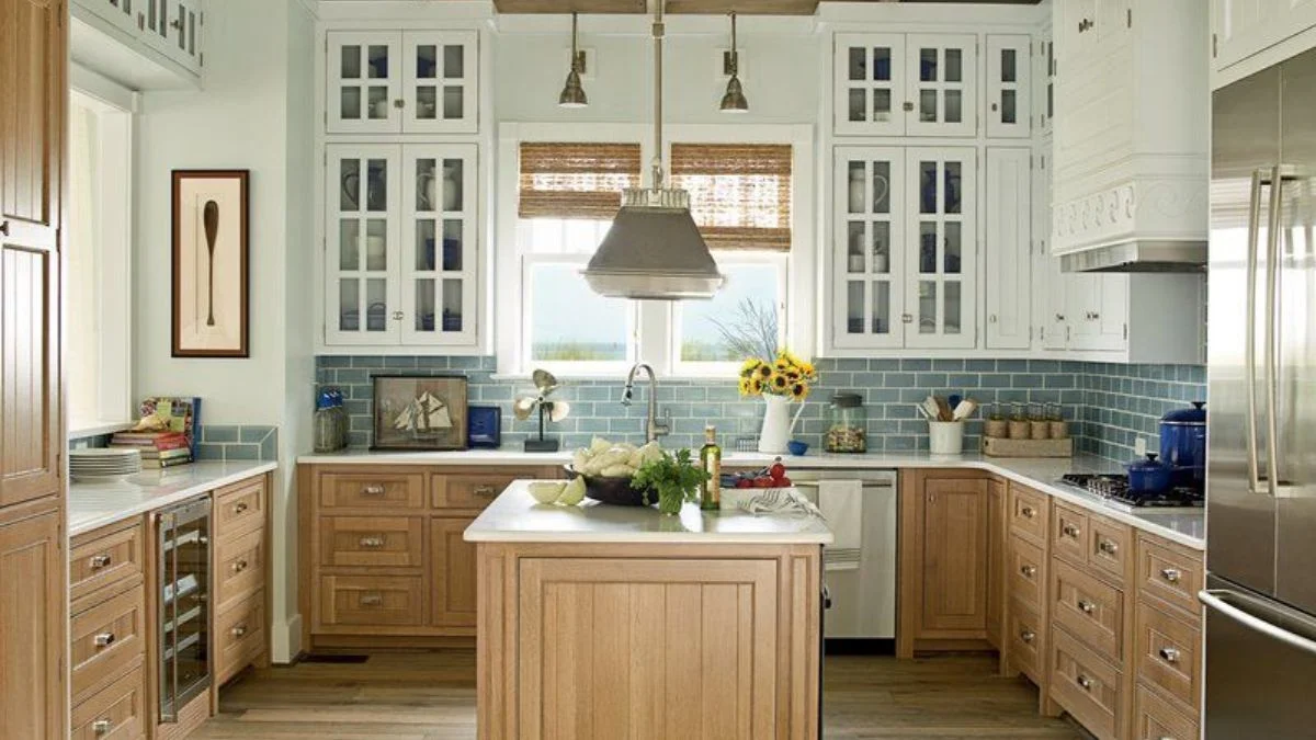Pair White Cabinets with Wooden Accents