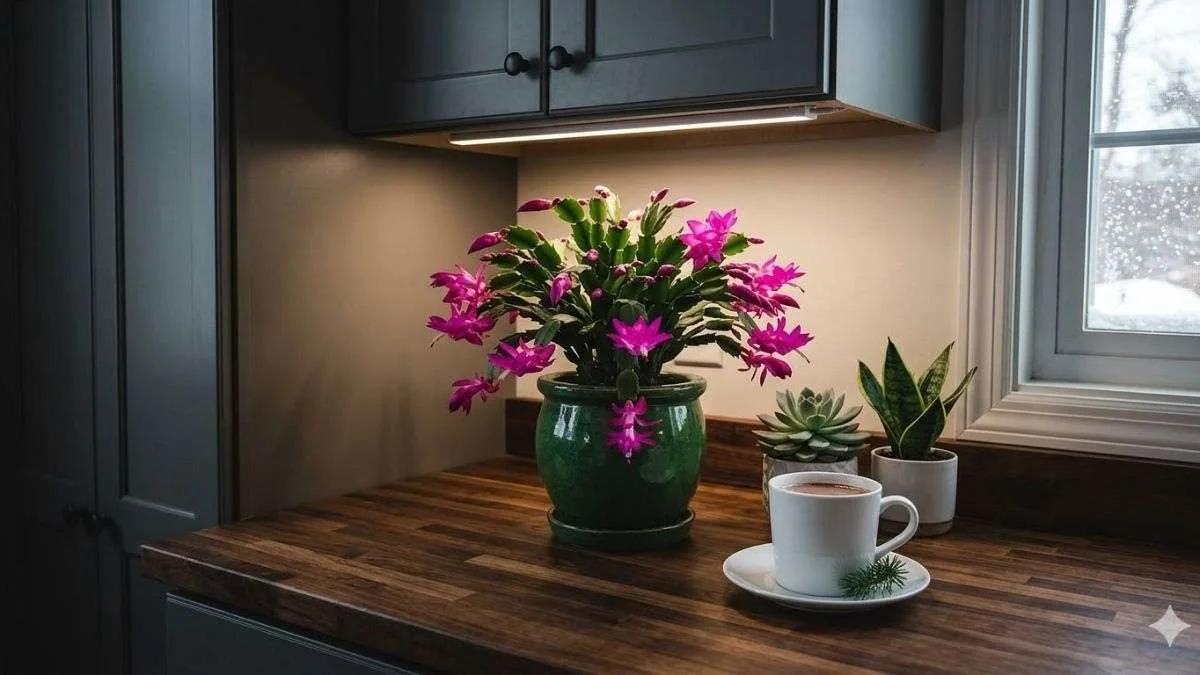 Winter: Evergreens and Festive Blooms