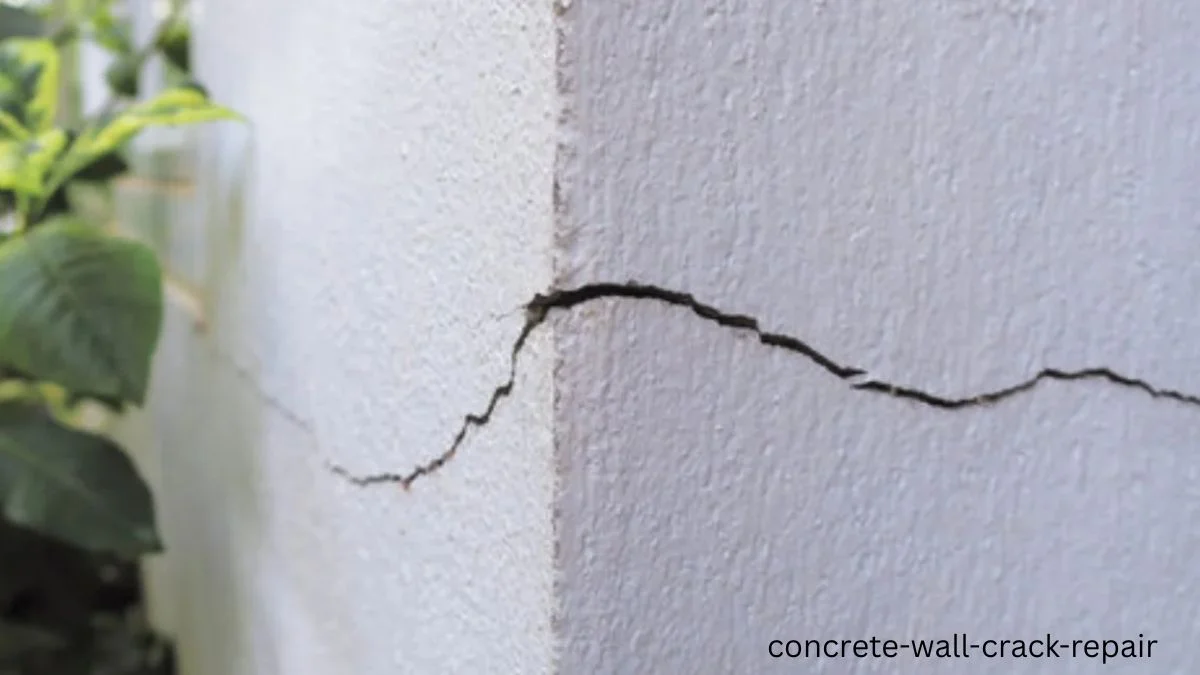 concrete wall crack repair