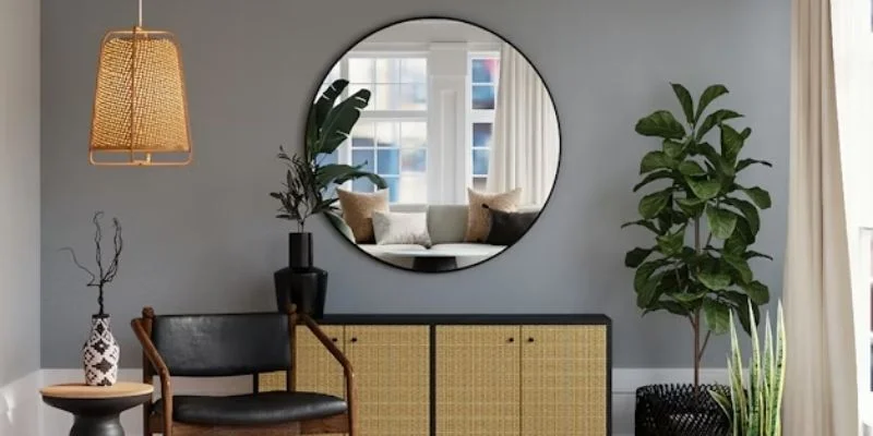 Instead of overcrowding the area, use only two or three statement plants.