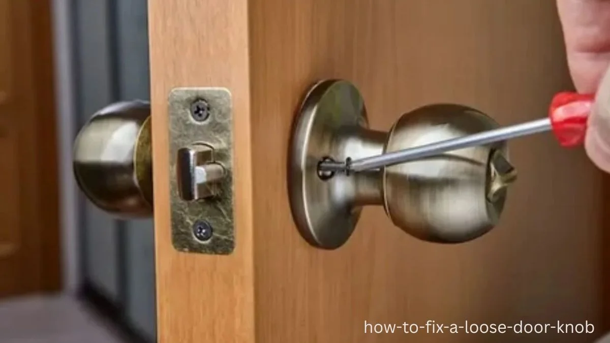 how to fix a loose door knob