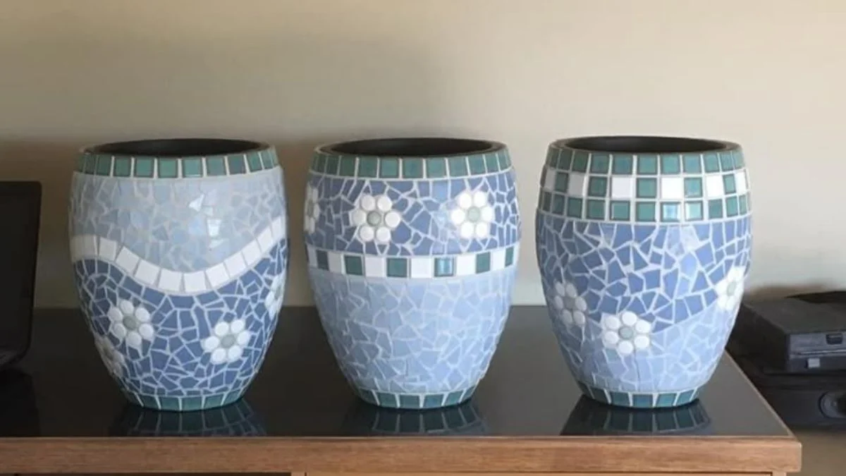 Mosaic Art Vases