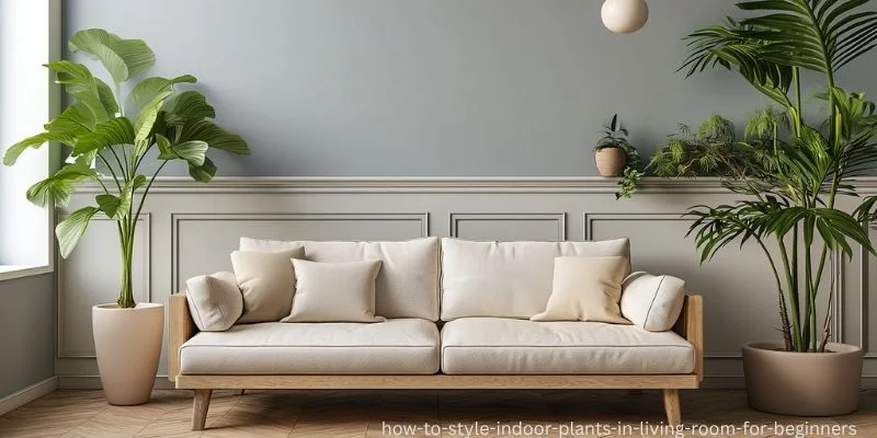 how to style indoor plants in living room for beginners