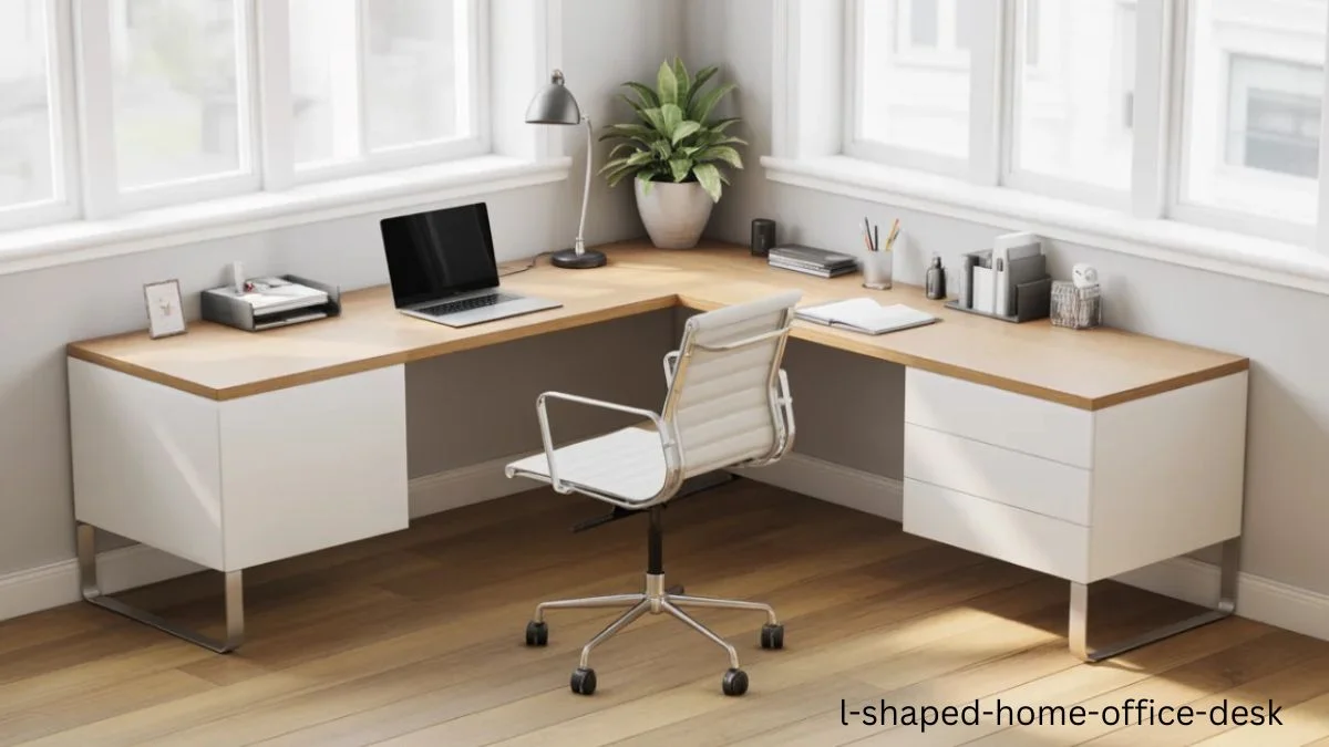 L shaped home office desk