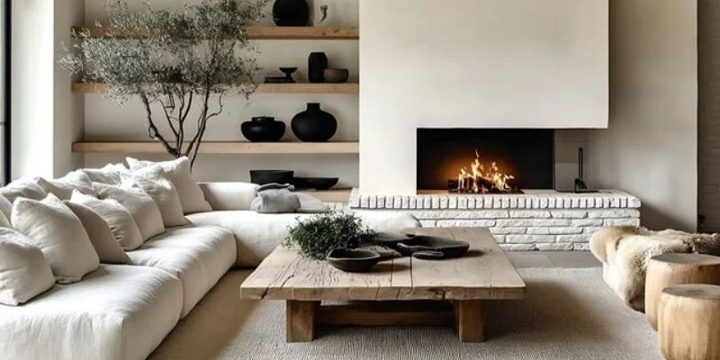 Styling Minimalist Living Room Plants with Furniture