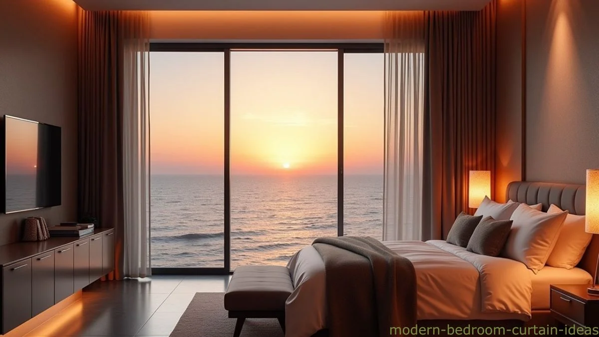 modern bedroom curtain ideas