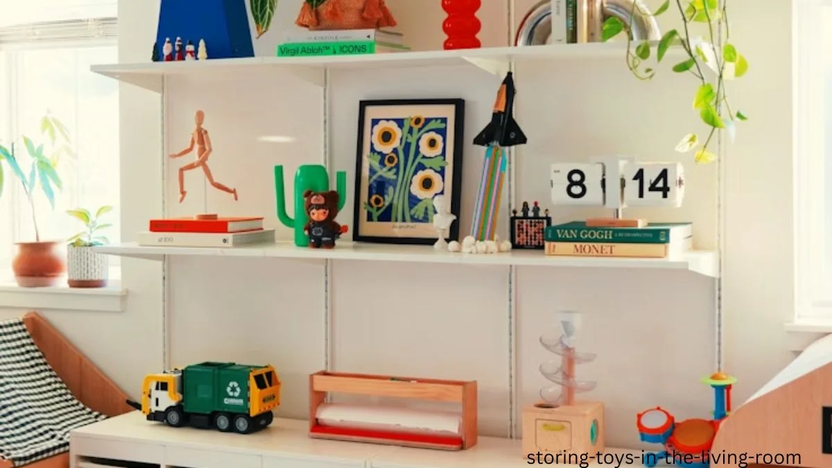 storing toys in the living room