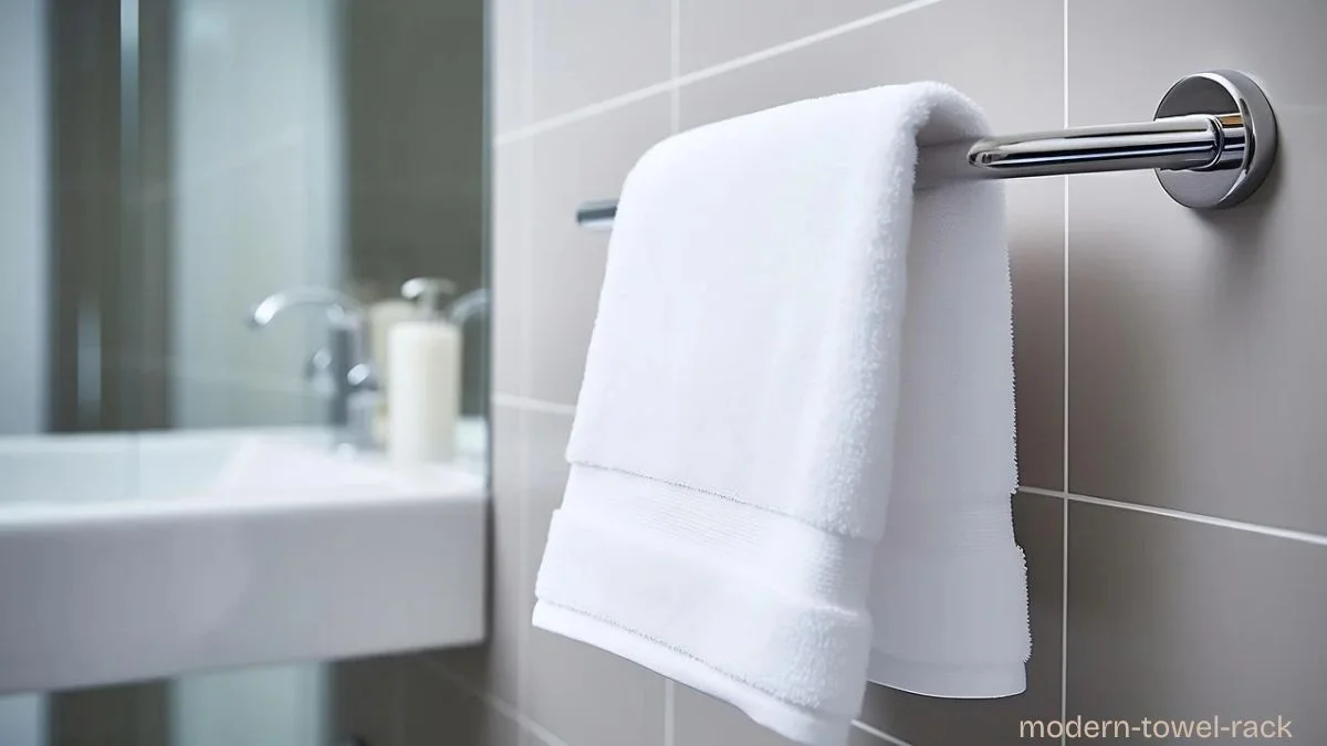 modern towel rack